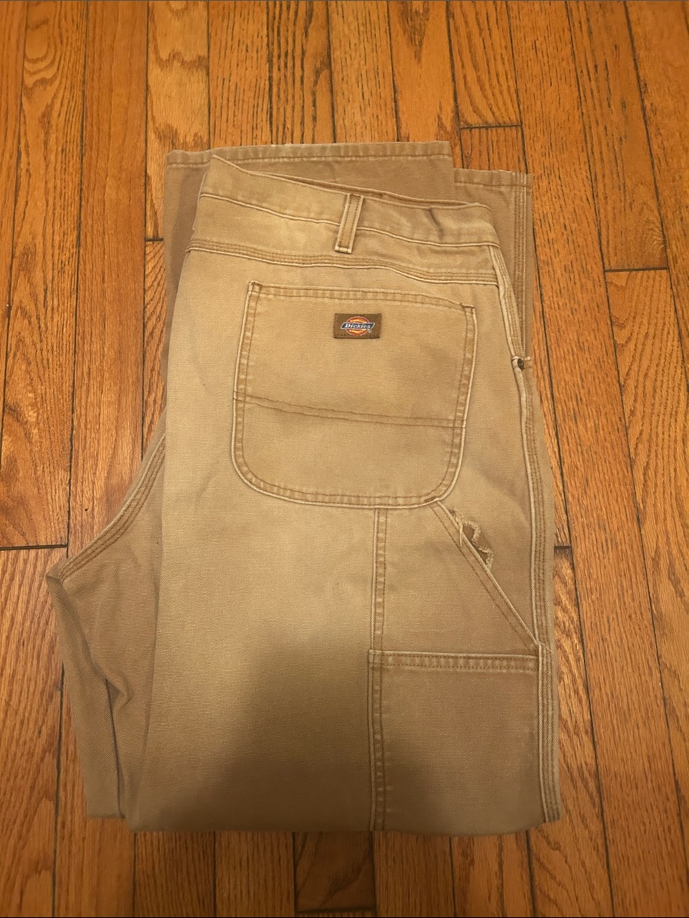 Dickies Men's Khaki Work Cargo Pants